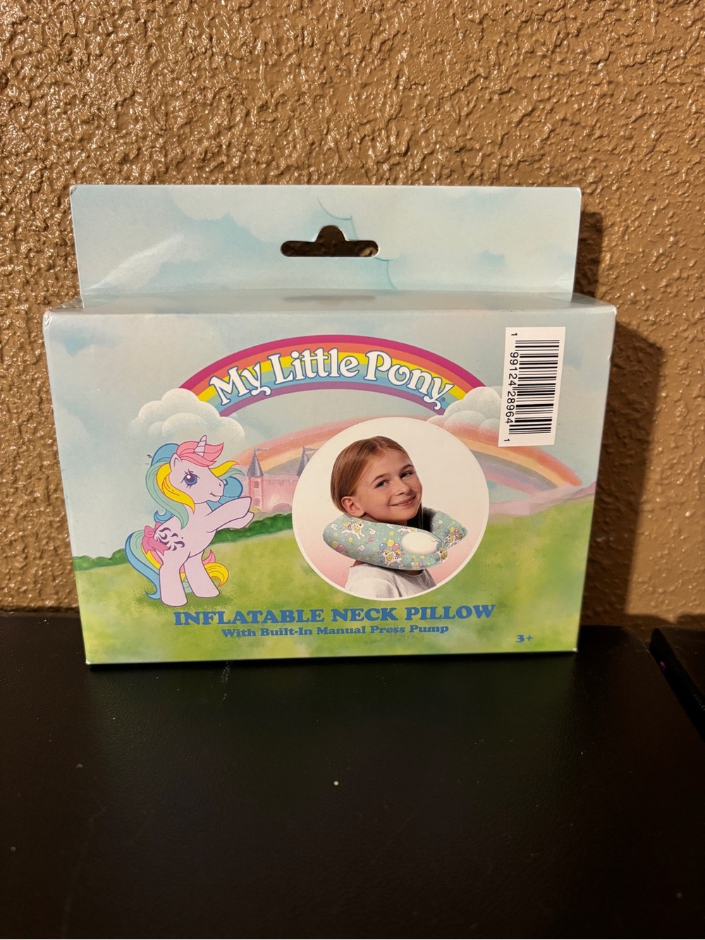 Hasbro My Little Pony Inflatable Neck Pillow - Pastel Rainbow Colors